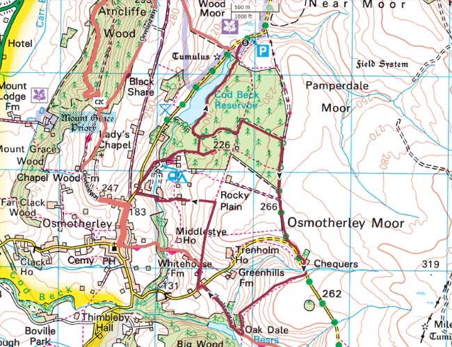 Cod Beck Loop map