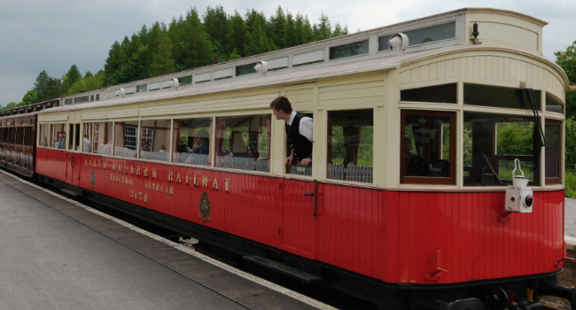 NER electric autocar at North Yorkshire Moors Railway