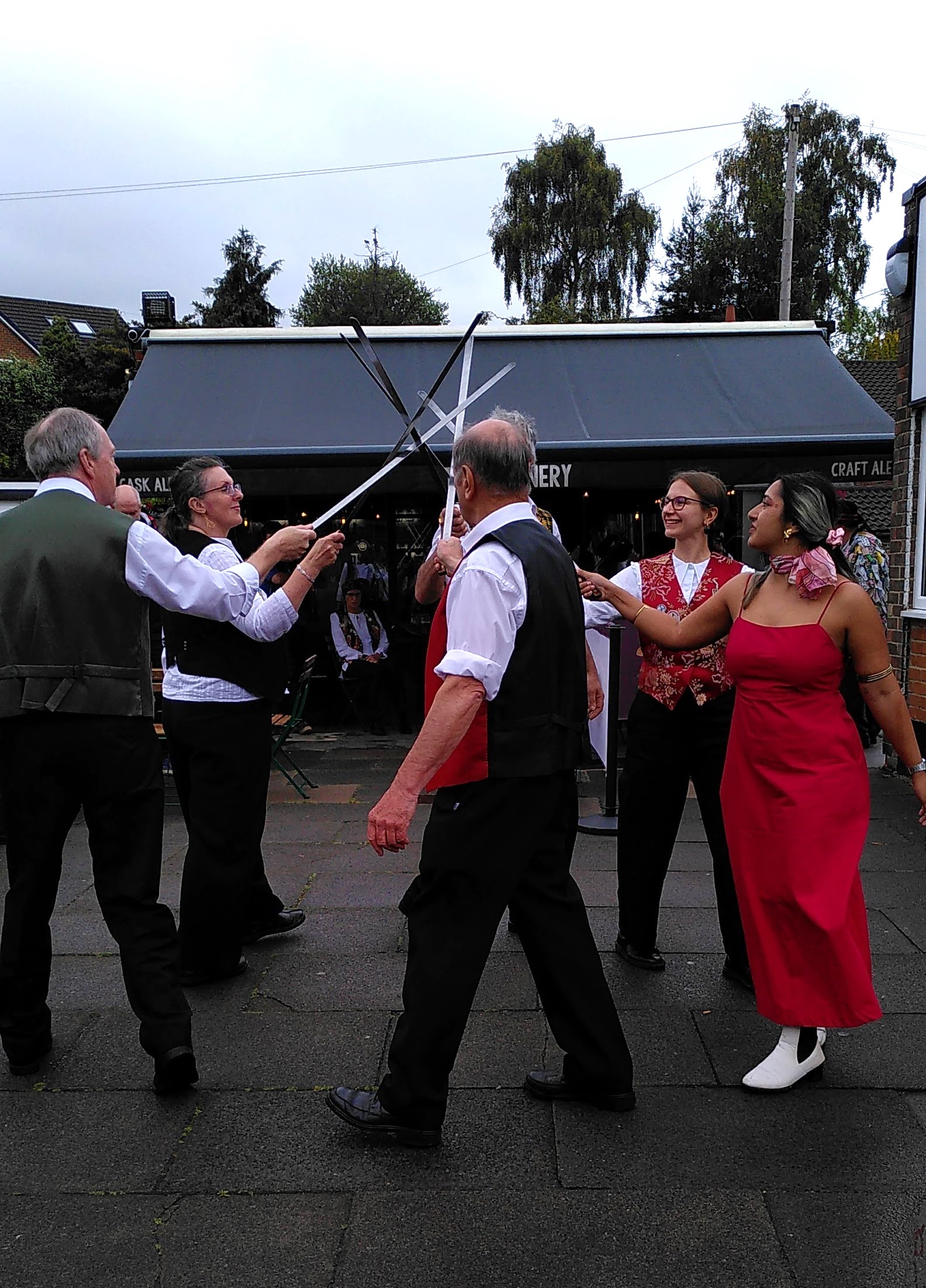 Leven Sword dancing at The Tannery